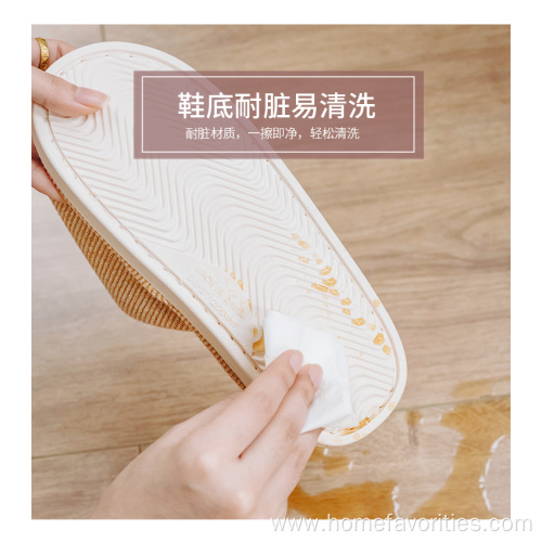 Women Home Linen Slippers Non-slip